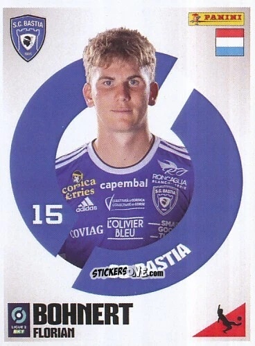 Sticker Florian Bohnert - Foot 2023-2024 Ligue 2
 n. 77 - Panini