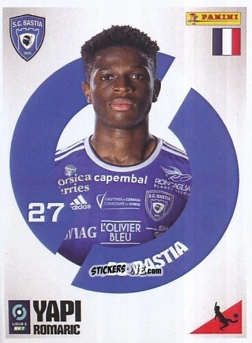 Sticker Romaric Yapi - Foot 2023-2024 Ligue 2
 n. 80 - Panini