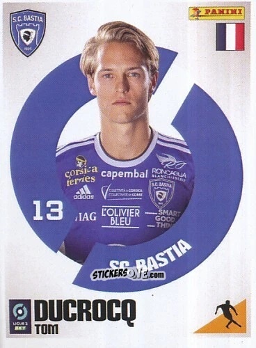 Sticker Tom Ducrocq - Foot 2023-2024 Ligue 2
 n. 83 - Panini