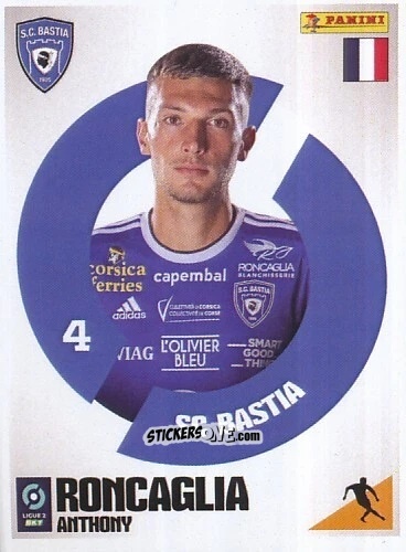 Sticker Anthony Roncaglia - Foot 2023-2024 Ligue 2
 n. 84 - Panini
