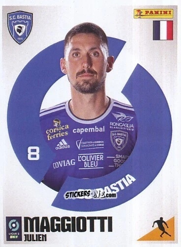 Sticker Julien Maggiotti - Foot 2023-2024 Ligue 2
 n. 85 - Panini