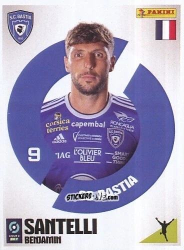 Sticker Benjamin Santelli - Foot 2023-2024 Ligue 2
 n. 89 - Panini