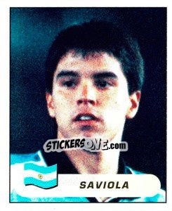 Cromo Javier Pedro Saviola - Copa América. Colombia 2001 - Panini