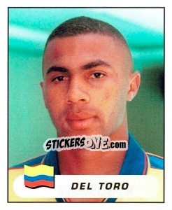 Sticker Gustavo Del Toro Castro - Copa América. Colombia 2001 n. 95 - Panini
