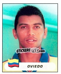 Cromo Franklin Oviedo - Copa América. Colombia 2001 - Panini