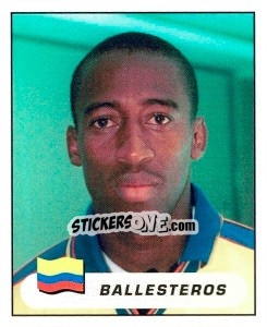 Cromo Oscar Enrique Ballesteros - Copa América. Colombia 2001 - Panini