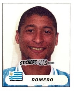 Cromo Clever Marcelo Romero - Copa América. Colombia 2001 - Panini