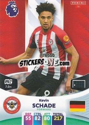 Cromo Kevin Schade - English Premier League 2023-2024. Adrenalyn XL - Panini