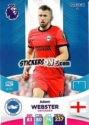 Sticker Adam Webster - English Premier League 2023-2024. Adrenalyn XL n. 85 - Panini