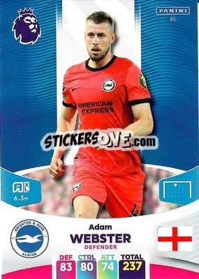 Figurina Adam Webster - English Premier League 2023-2024. Adrenalyn XL - Panini