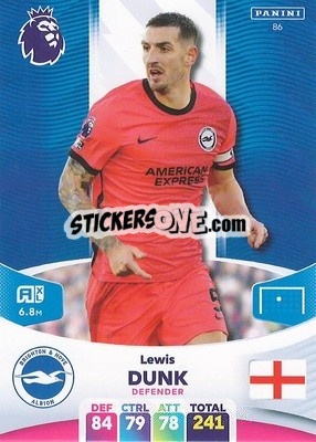 Sticker Lewis Dunk - English Premier League 2023-2024. Adrenalyn XL n. 86 - Panini