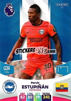 Figurina Pervis Estupiñán - English Premier League 2023-2024. Adrenalyn XL - Panini