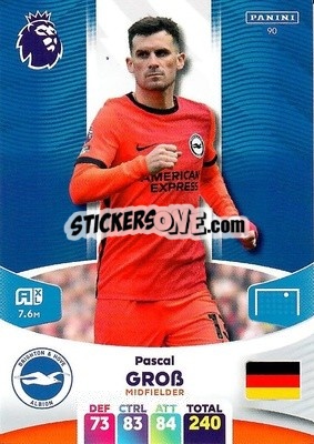 Sticker Pascal Groß - English Premier League 2023-2024. Adrenalyn XL n. 90 - Panini