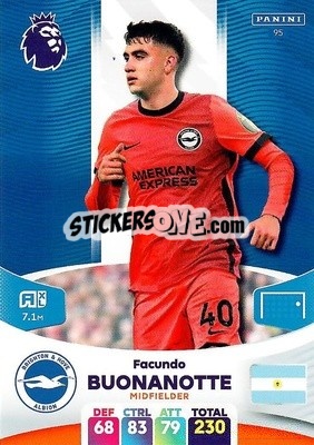 Cromo Facundo Buonanotte - English Premier League 2023-2024. Adrenalyn XL - Panini