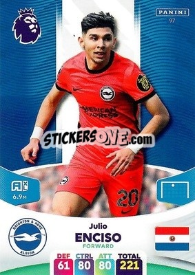 Sticker Julio Enciso - English Premier League 2023-2024. Adrenalyn XL - Panini