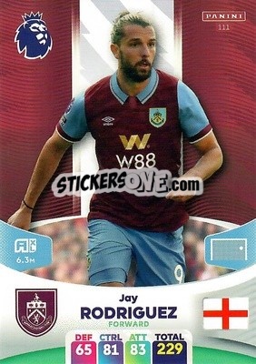 Sticker Jay Rodriguez - English Premier League 2023-2024. Adrenalyn XL - Panini