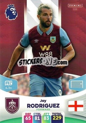 Sticker Jay Rodriguez - English Premier League 2023-2024. Adrenalyn XL n. 111 - Panini
