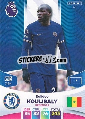 Sticker Kalidou Koulibaly - English Premier League 2023-2024. Adrenalyn XL n. 124 - Panini