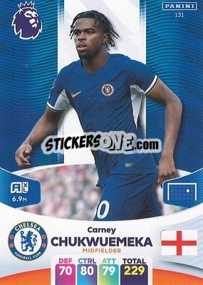 Figurina Carney Chukwuemeka - English Premier League 2023-2024. Adrenalyn XL - Panini