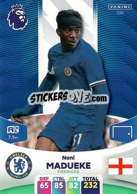Sticker Noni Madueke - English Premier League 2023-2024. Adrenalyn XL n. 134 - Panini