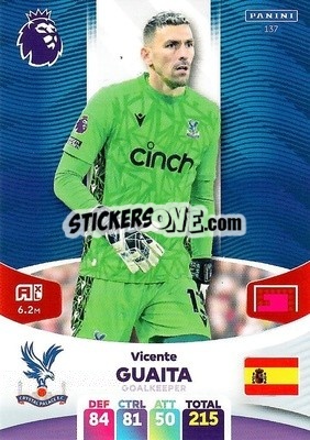 Cromo Vicente Guaita - English Premier League 2023-2024. Adrenalyn XL - Panini