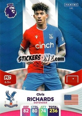 Figurina Chris Richards - English Premier League 2023-2024. Adrenalyn XL - Panini