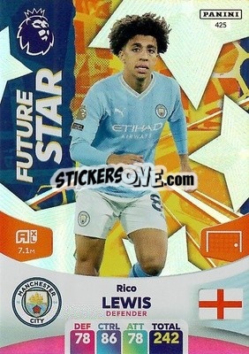 Cromo Rico Lewis - English Premier League 2023-2024. Adrenalyn XL - Panini