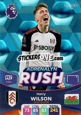 Figurina Harry Wilson - English Premier League 2023-2024. Adrenalyn XL - Panini