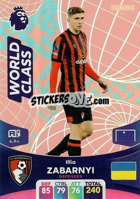 Sticker Illya Zabarnyi - English Premier League 2023-2024. Adrenalyn XL - Panini