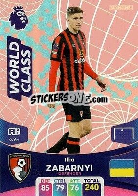 Sticker Illya Zabarnyi - English Premier League 2023-2024. Adrenalyn XL n. 442 - Panini