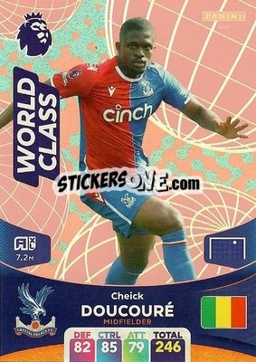 Figurina Chieck Doucouré - English Premier League 2023-2024. Adrenalyn XL - Panini