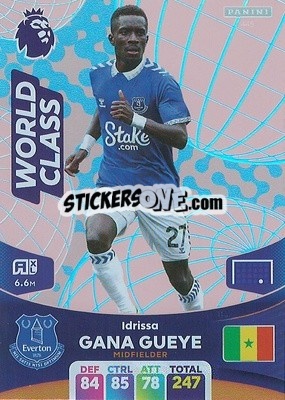 Sticker Idrissa Gana Gueye - English Premier League 2023-2024. Adrenalyn XL - Panini