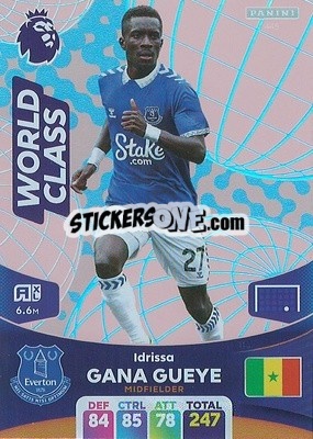 Figurina Idrissa Gana Gueye - English Premier League 2023-2024. Adrenalyn XL - Panini