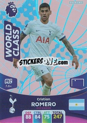 Sticker Cristian Romero - English Premier League 2023-2024. Adrenalyn XL n. 449 - Panini