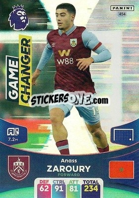 Sticker Anass Zaroury - English Premier League 2023-2024. Adrenalyn XL - Panini