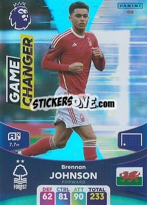 Sticker Brennan Johnson - English Premier League 2023-2024. Adrenalyn XL n. 458 - Panini
