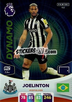 Sticker Joelinton - English Premier League 2023-2024. Adrenalyn XL n. 463 - Panini