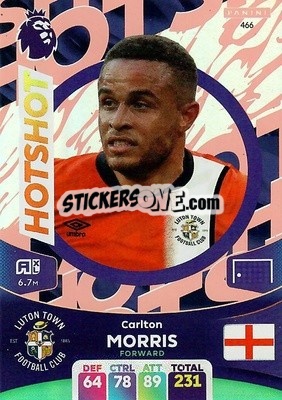 Figurina Carlton Morris - English Premier League 2023-2024. Adrenalyn XL n. 466 - Panini