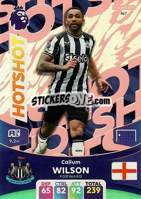 Figurina Callum Wilson - English Premier League 2023-2024. Adrenalyn XL - Panini