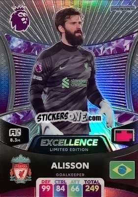 Cromo Alisson - English Premier League 2023-2024. Adrenalyn XL - Panini