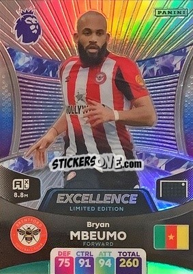 Sticker Bryan Mbeumo - English Premier League 2023-2024. Adrenalyn XL n. E-BM - Panini