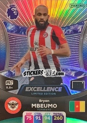 Figurina Bryan Mbeumo - English Premier League 2023-2024. Adrenalyn XL - Panini