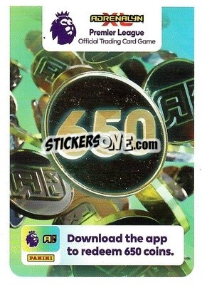 Sticker 650 Coin Card - English Premier League 2023-2024. Adrenalyn XL - Panini