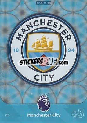 Sticker Club Crest Manchester City - English Premier League 2023-2024. Adrenalyn XL - Panini