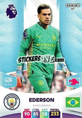 Sticker Ederson - English Premier League 2023-2024. Adrenalyn XL n. 227 - Panini