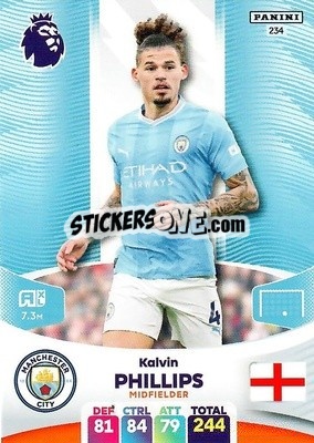 Sticker Kalvin Phillips - English Premier League 2023-2024. Adrenalyn XL n. 234 - Panini