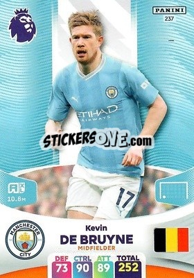 Sticker Kevin De Bruyne - English Premier League 2023-2024. Adrenalyn XL - Panini