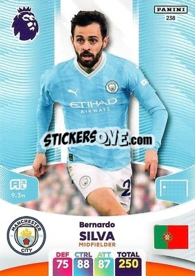 Sticker Bernardo Silva - English Premier League 2023-2024. Adrenalyn XL n. 238 - Panini
