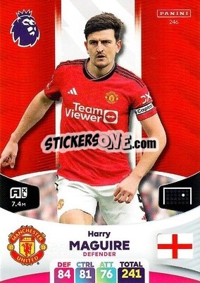 Figurina Harry Maguire - English Premier League 2023-2024. Adrenalyn XL - Panini