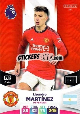 Sticker Lisandro Martínez - English Premier League 2023-2024. Adrenalyn XL n. 247 - Panini